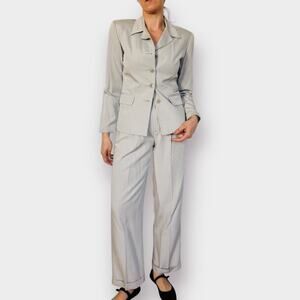 90s B. Moss Gray Pants Suit Size‎ S